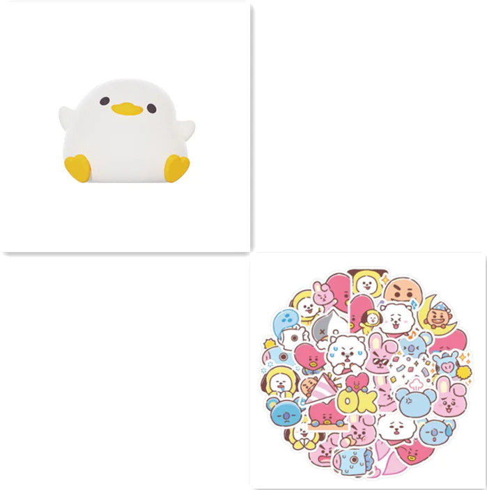 Doudou Duck Silicone Night Light Alarm Lamp
