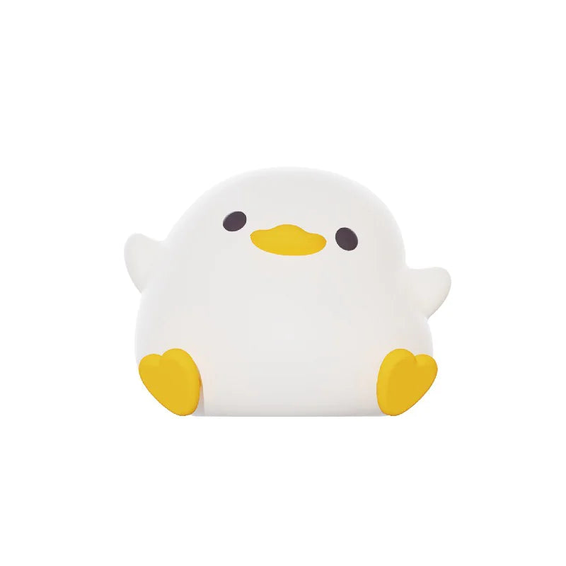 Doudou Duck Silicone Night Light Alarm Lamp